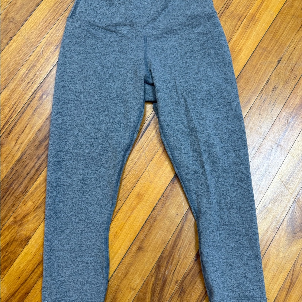 Nobull Heathered Gray Capri Performance Leggings - image 3